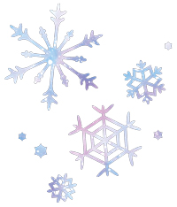 雪の結晶の挿絵